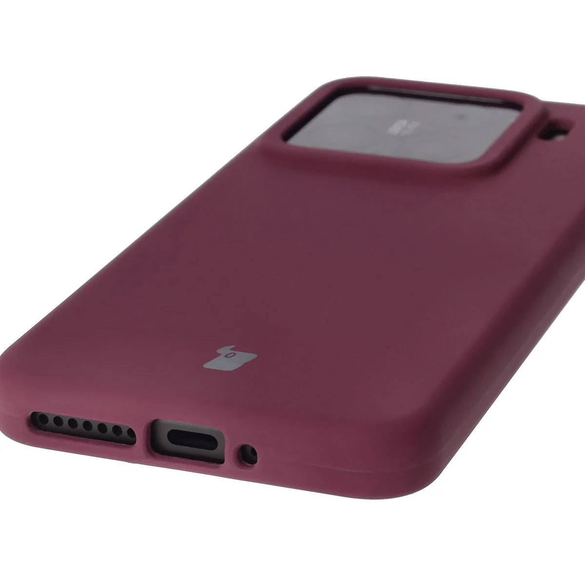 Silikon Handyhülle für Xiaomi 15, Bizon Soft Case, Pflaumenfarbe - Image 3