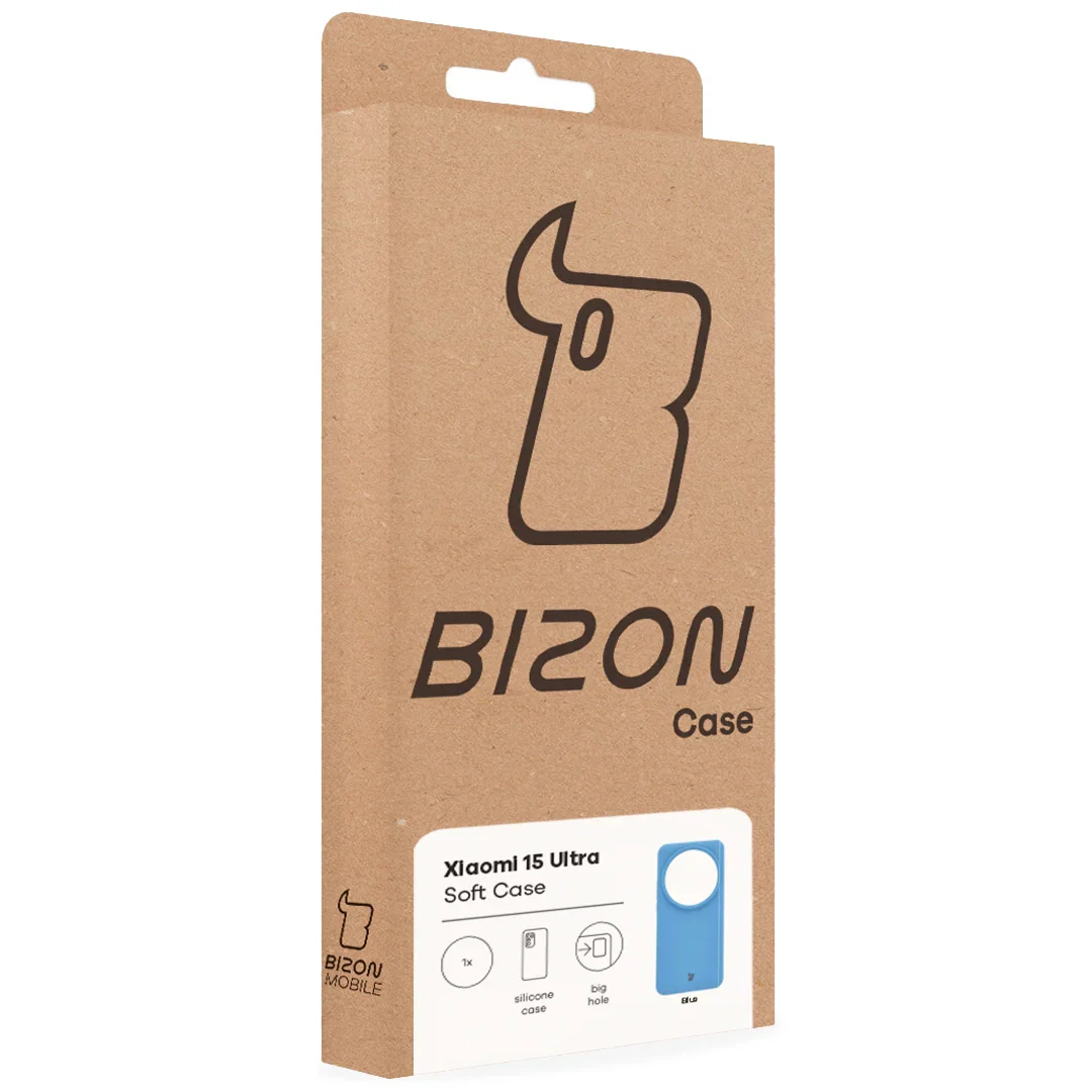 Silikon Handyhülle für Xiaomi 15 Ultra, Bizon Soft Case, Blau - Image 7