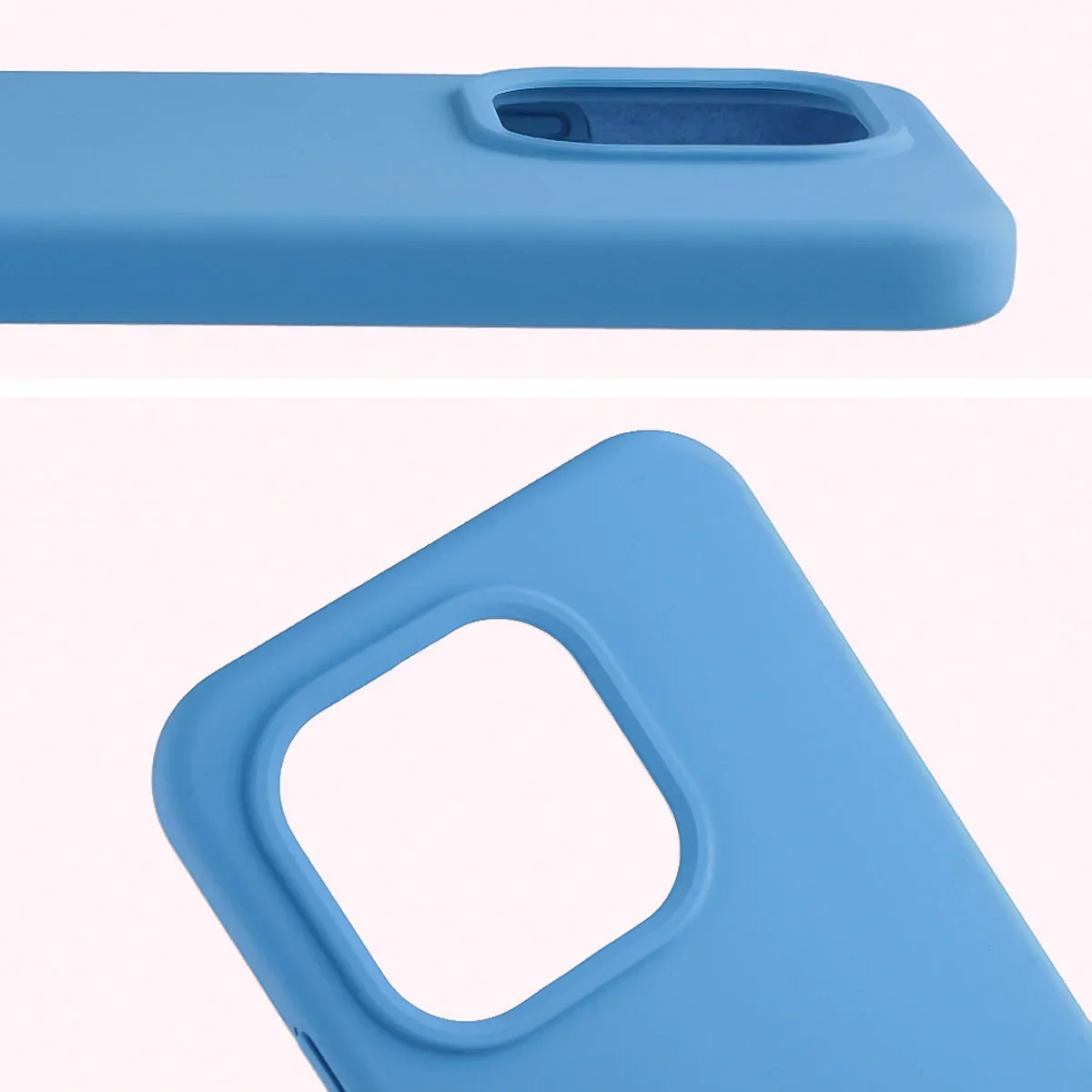 Silikon Handyhülle für Xiaomi 15T, Bizon Soft Case, Blau - Image 5