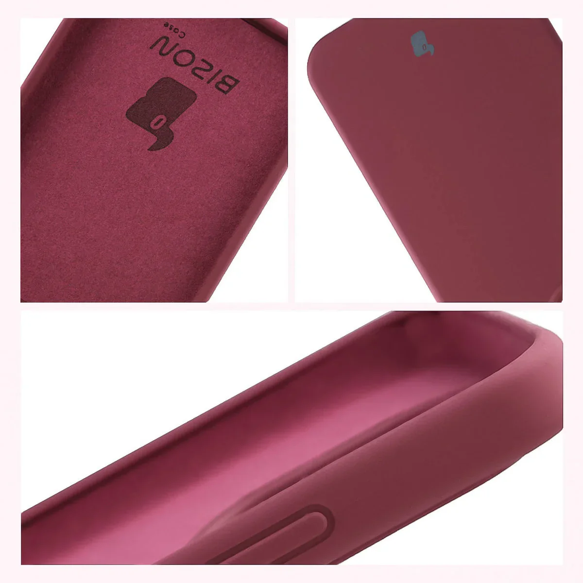 Silikon Handyhülle für Xiaomi 15T, Bizon Soft Case, Pflaumenfarbe - Image 6