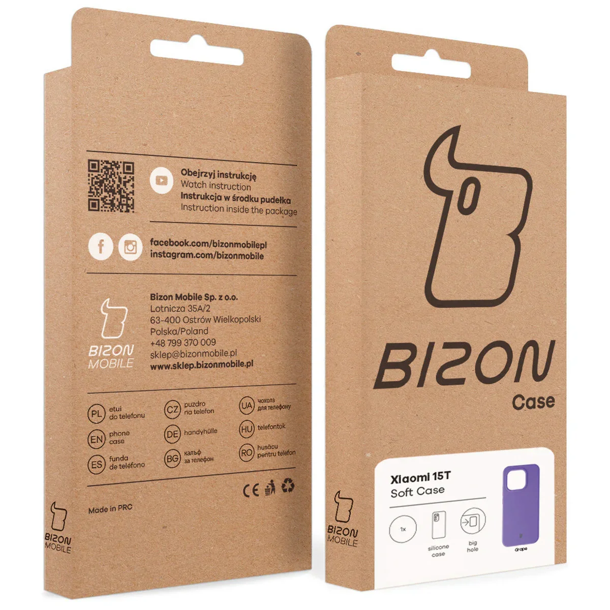 Silikon Handyhülle für Xiaomi 15T, Bizon Soft Case, Violett - Image 8