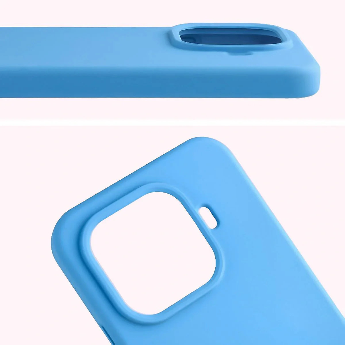 Silikon Handyhülle für Xiaomi 15T Pro, Bizon Soft Case, Blau - Image 5