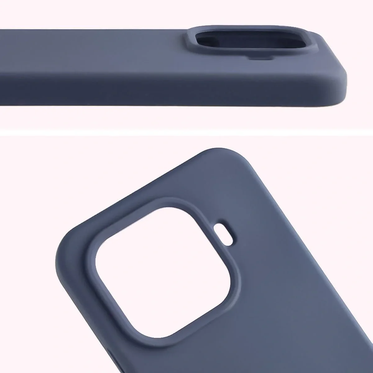 Silikon Handyhülle für Xiaomi 15T Pro, Bizon Soft Case, Dunkelblau - Image 5