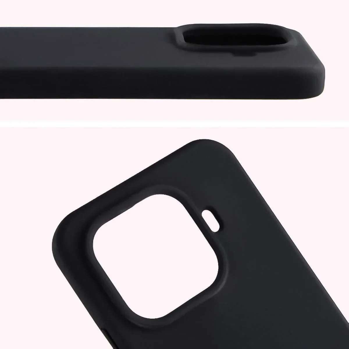 Silikon Handyhülle für Xiaomi 15T Pro, Bizon Soft Case, Schwarz - Image 5