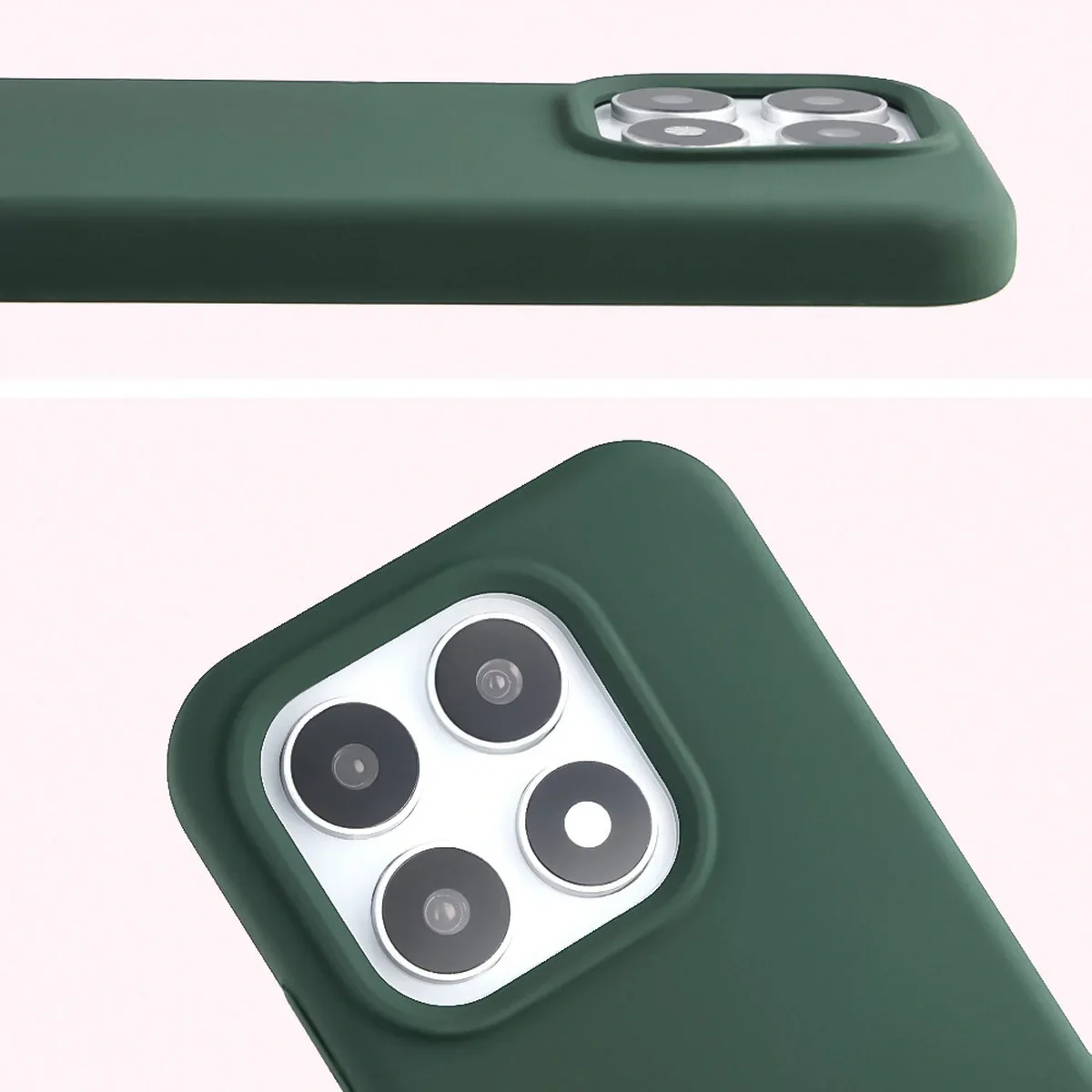 Silikon Handyhülle für Xiaomi 17, Bizon Soft Case, Dunkelgrün - Image 5