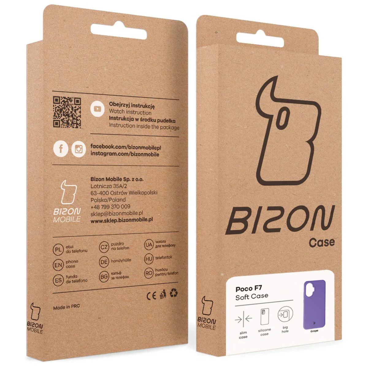 Silikon Handyhülle für Xiaomi POCO F7, Bizon Soft Case, Violett - Image 8