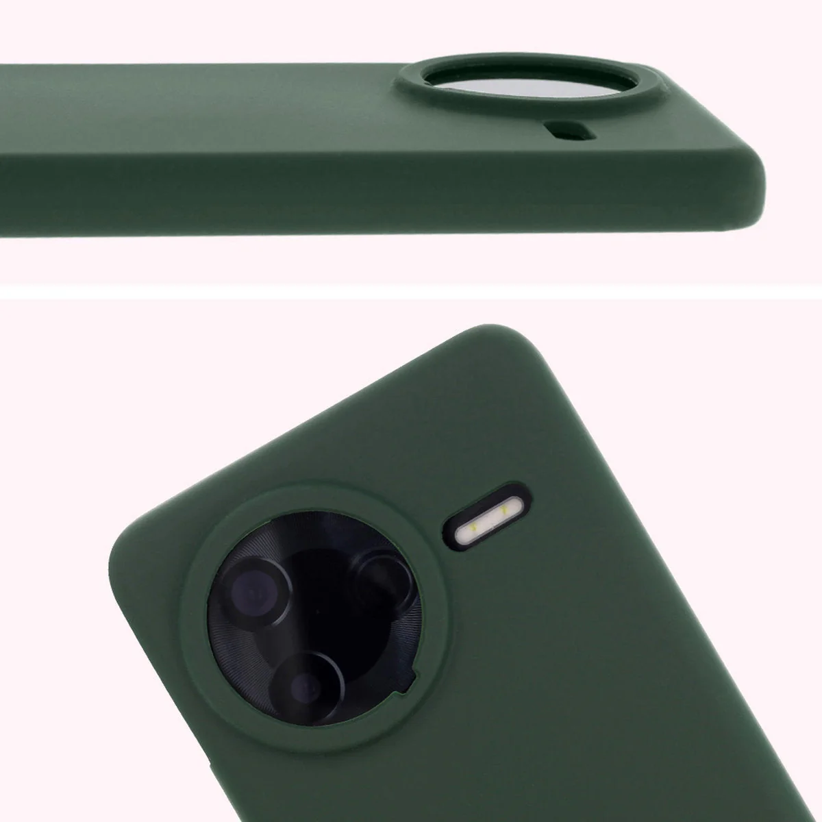 Silikon Handyhülle für Xiaomi POCO F7 Pro, Bizon Soft Case, Dunkelgrün - Image 5