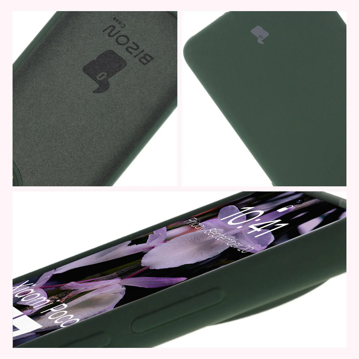 Silikon Handyhülle für Xiaomi POCO F7 Pro, Bizon Soft Case, Dunkelgrün - Image 6