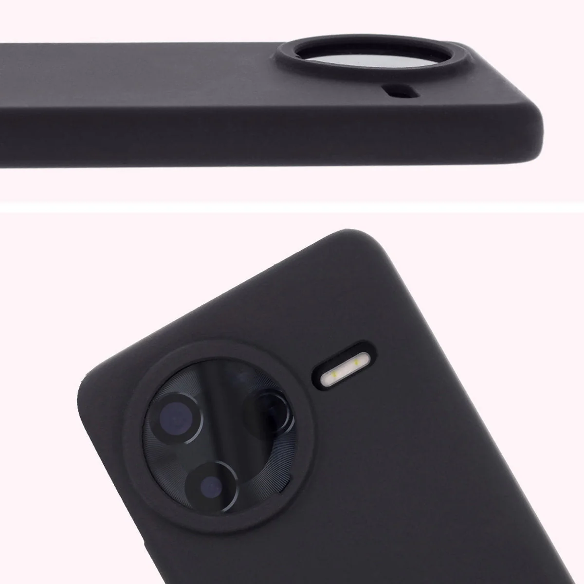 Silikon Handyhülle für Xiaomi POCO F7 Pro, Bizon Soft Case, Schwarz - Image 5