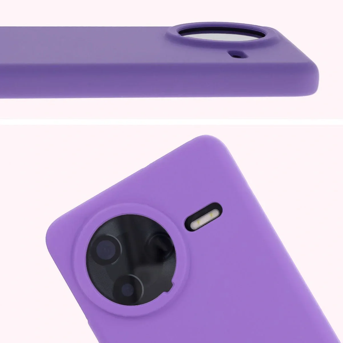 Silikon Handyhülle für Xiaomi POCO F7 Ultra, Bizon Soft Case, Violett - Image 5