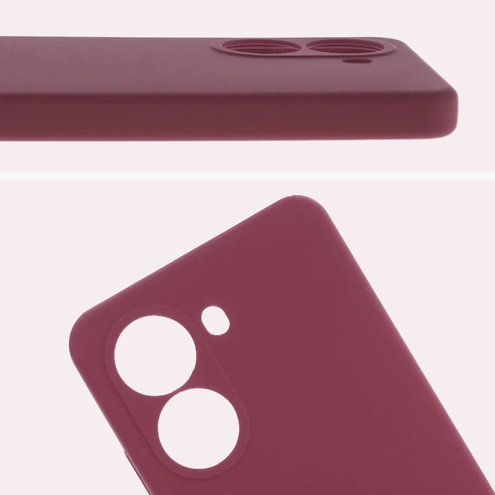 Silikon Handyhülle für Xiaomi POCO X7 Pro, Bizon Soft Case, Pflaumenfarbe - Image 5
