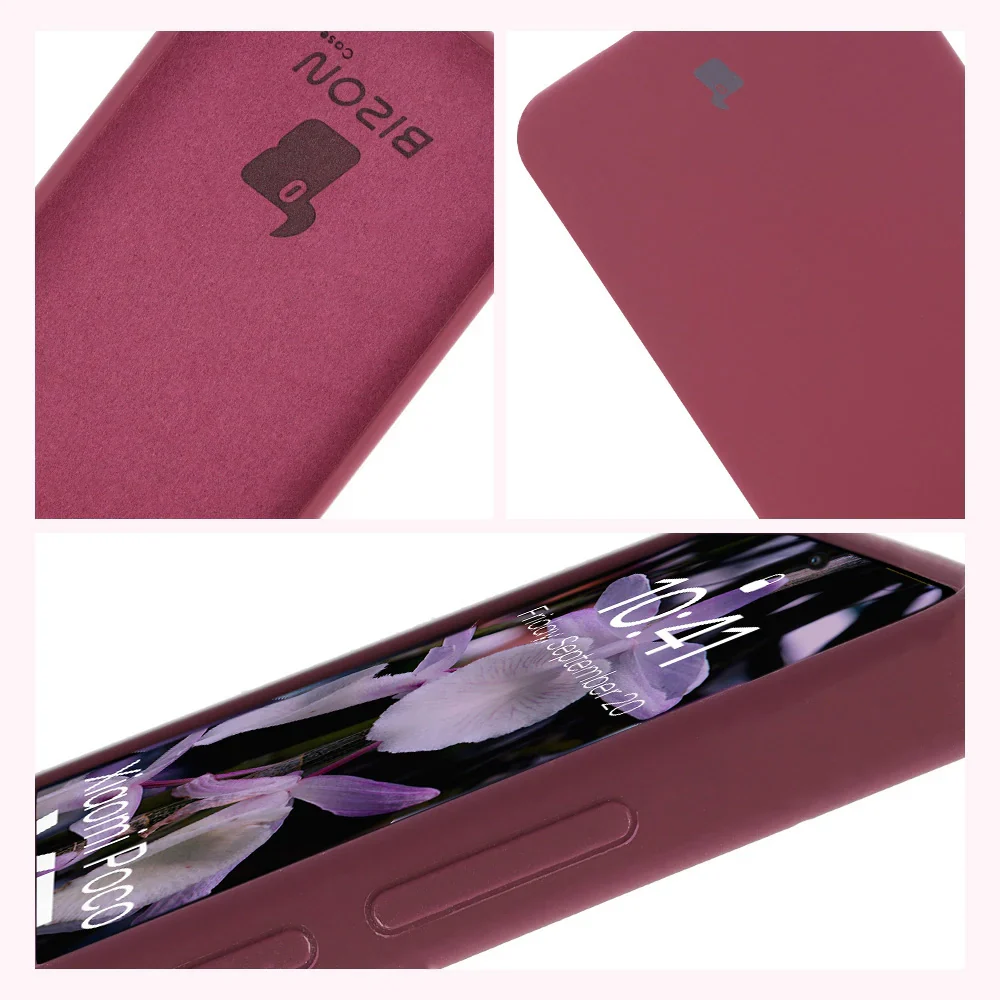 Silikon Handyhülle für Xiaomi POCO X7 Pro, Bizon Soft Case, Pflaumenfarbe - Image 6