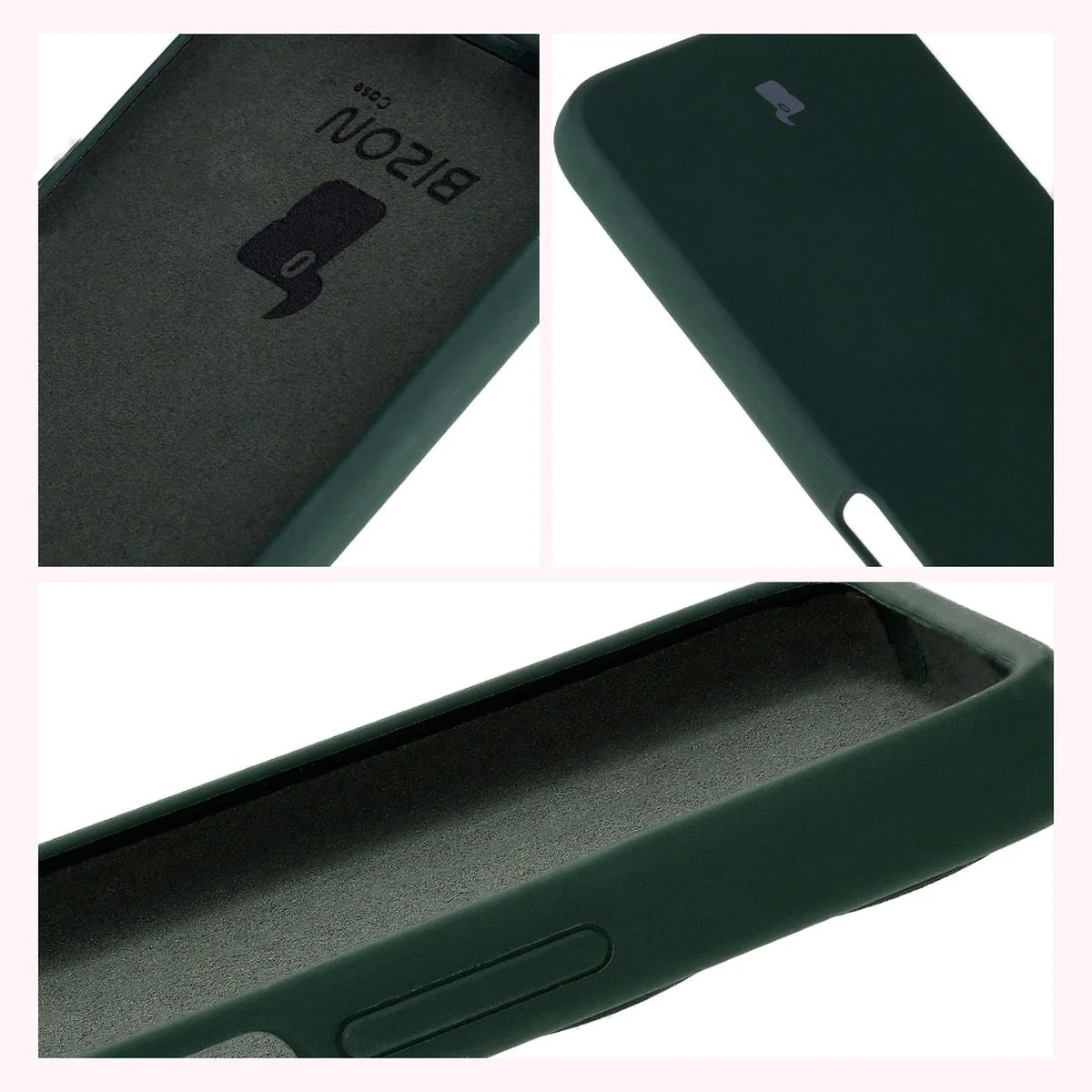 Silikon Handyhülle für Xiaomi Redmi 13 4G, Bizon Soft Case, Dunkelgrün - Image 6