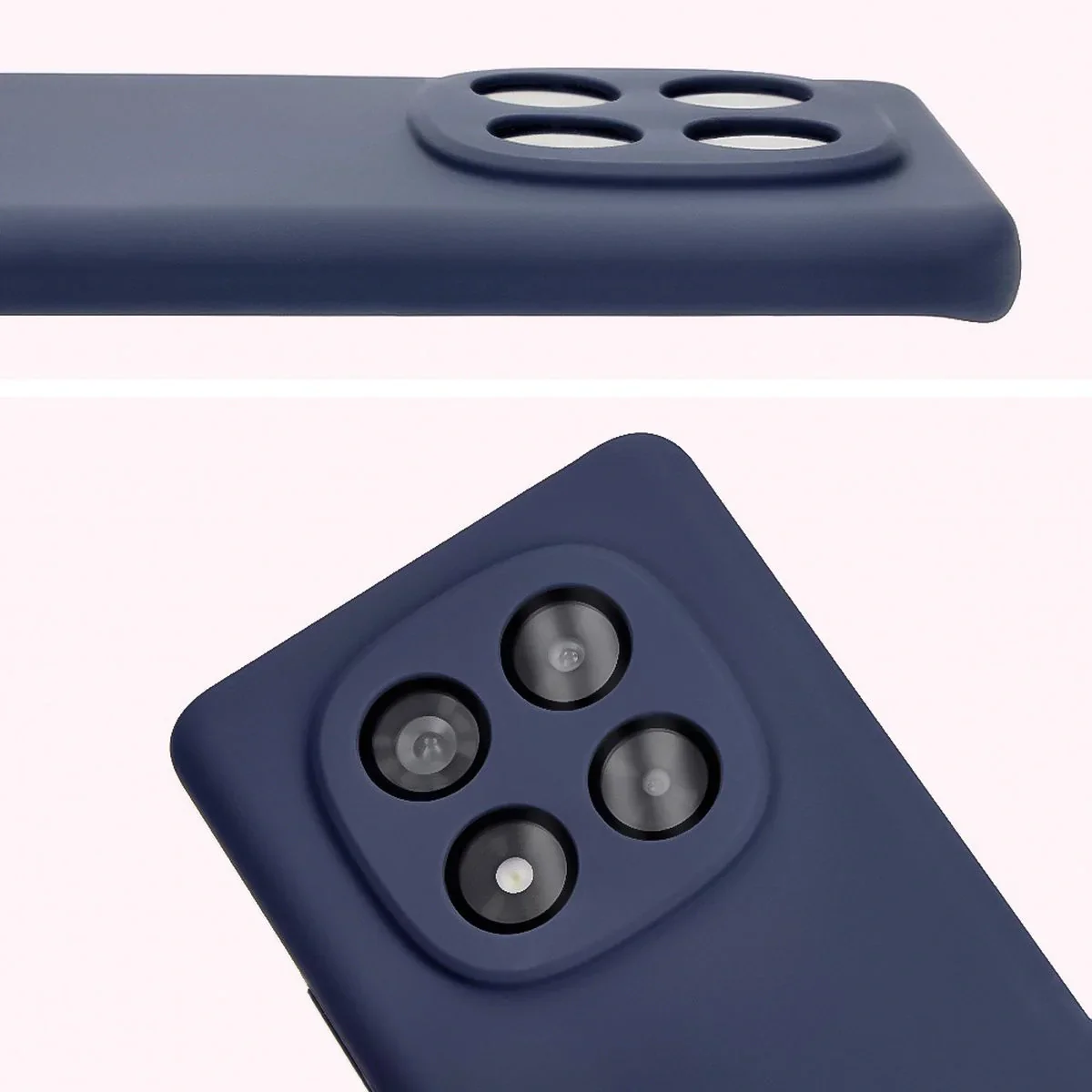 Silikon Handyhülle für Xiaomi Redmi Note 14 Pro 4G, Bizon Soft Case, Dunkelblau - Image 5