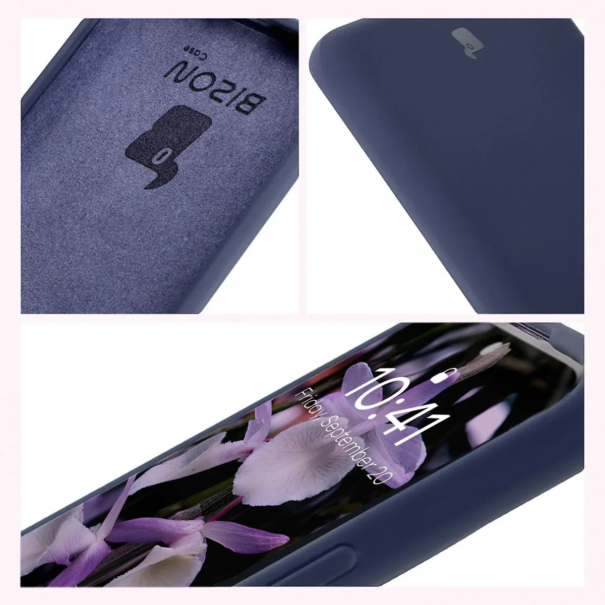 Silikon Handyhülle für Xiaomi Redmi Note 14 Pro 4G, Bizon Soft Case, Dunkelblau - Image 6