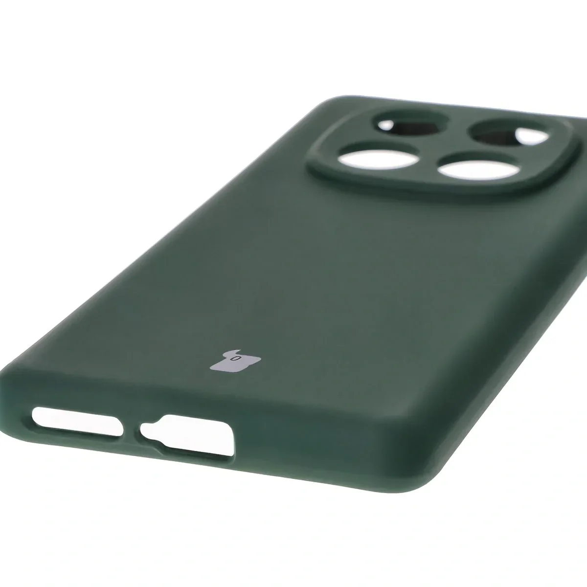 Silikon Handyhülle für Xiaomi Redmi Note 14 Pro 4G, Bizon Soft Case, Dunkelgrün - Image 3