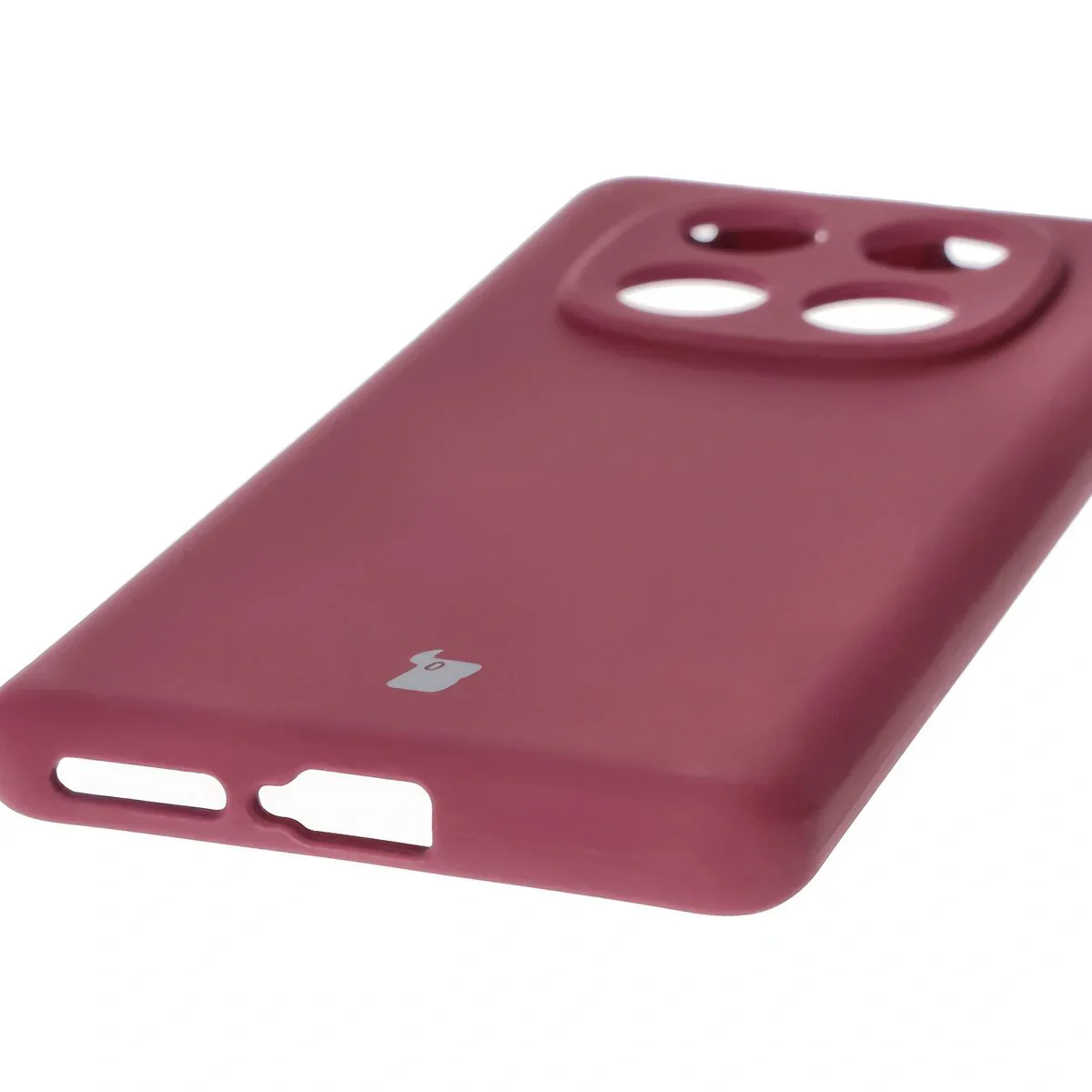 Silikon Handyhülle für Xiaomi Redmi Note 14 Pro 4G, Bizon Soft Case, Pflaumenfarbe - Image 3