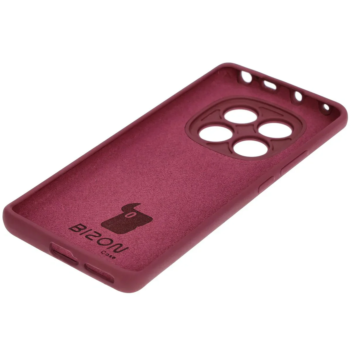 Silikon Handyhülle für Xiaomi Redmi Note 14 Pro 4G, Bizon Soft Case, Pflaumenfarbe - Image 4