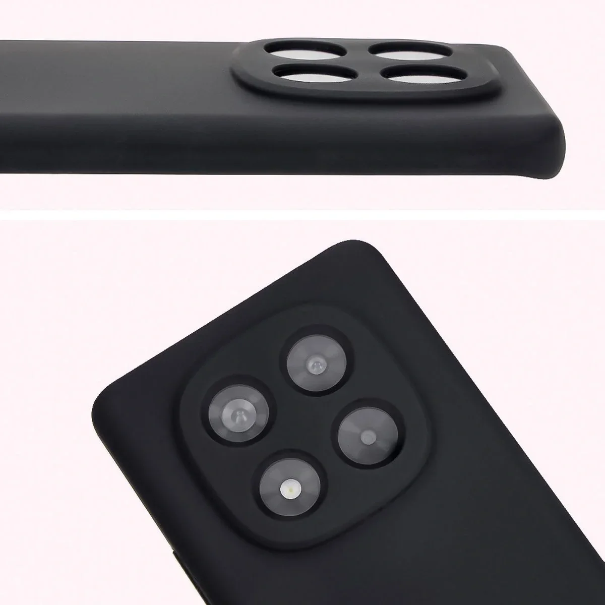 Silikon Handyhülle für Xiaomi Redmi Note 14 Pro 4G, Bizon Soft Case, Schwarz - Image 5