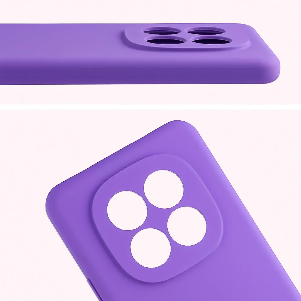 Silikon Handyhülle für Xiaomi Redmi Note 15 Pro 4G, Bizon Soft Case, Violett - Image 5
