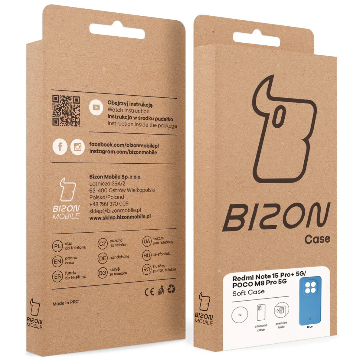 Silikon Handyhülle für Xiaomi Redmi Note 15 Pro Plus 5G / POCO M8 Pro 5G, Bizon Soft Case, Blau - Image 8