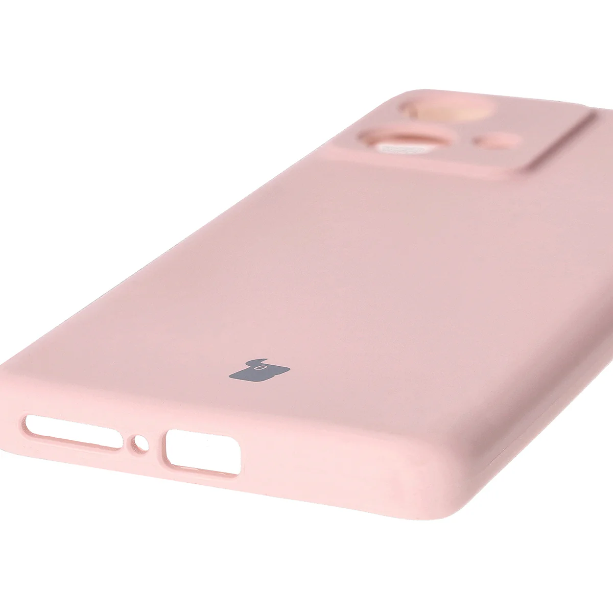 Silikon Handyhülle für Motorola Edge 40 Neo, Bizon Soft Case, Puderrosa - Image 3