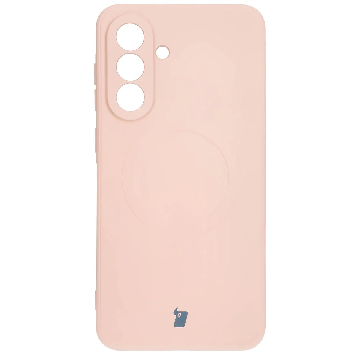 Silikon Handyhülle mit Magnetring für Galaxy A36 5G, Bizon Case Silicone Magnetic Sq, Hellrosa - Image 3