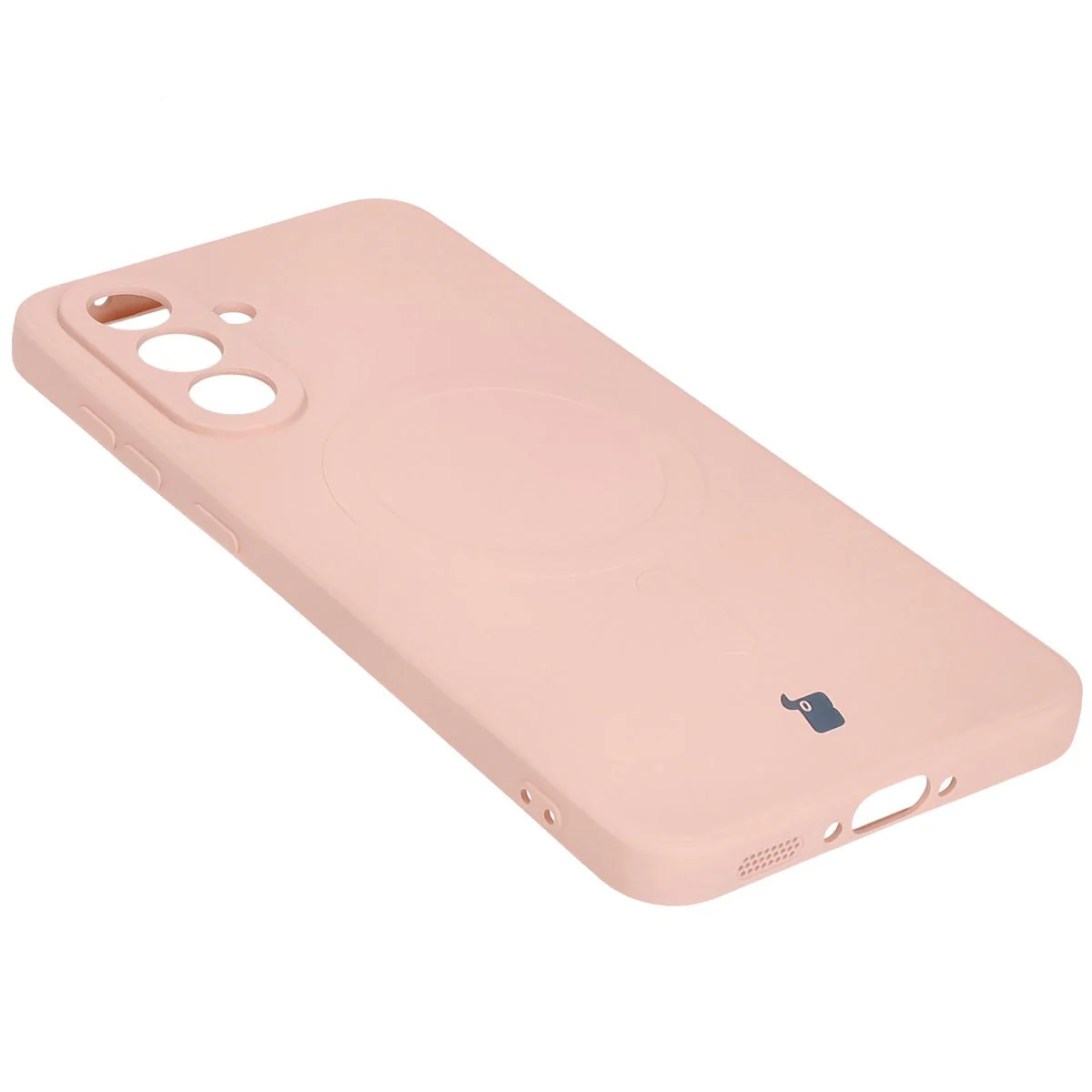 Silikon Handyhülle mit Magnetring für Galaxy A36 5G, Bizon Case Silicone Magnetic Sq, Hellrosa - Image 5