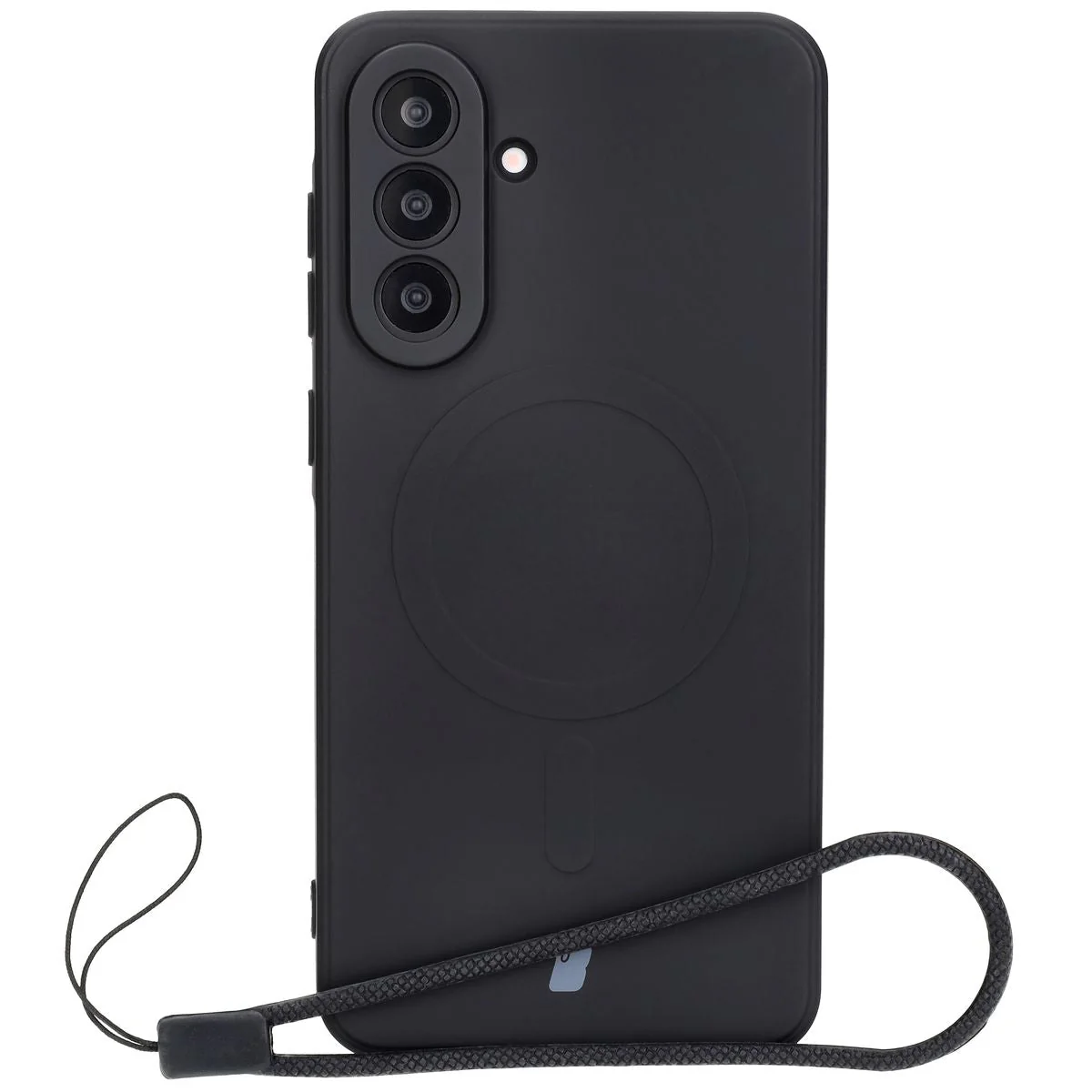 Silikon Handyhülle mit Magnetring für Galaxy A56 5G, Bizon Case Silicone Magnetic Sq, Schwarz - Image 2