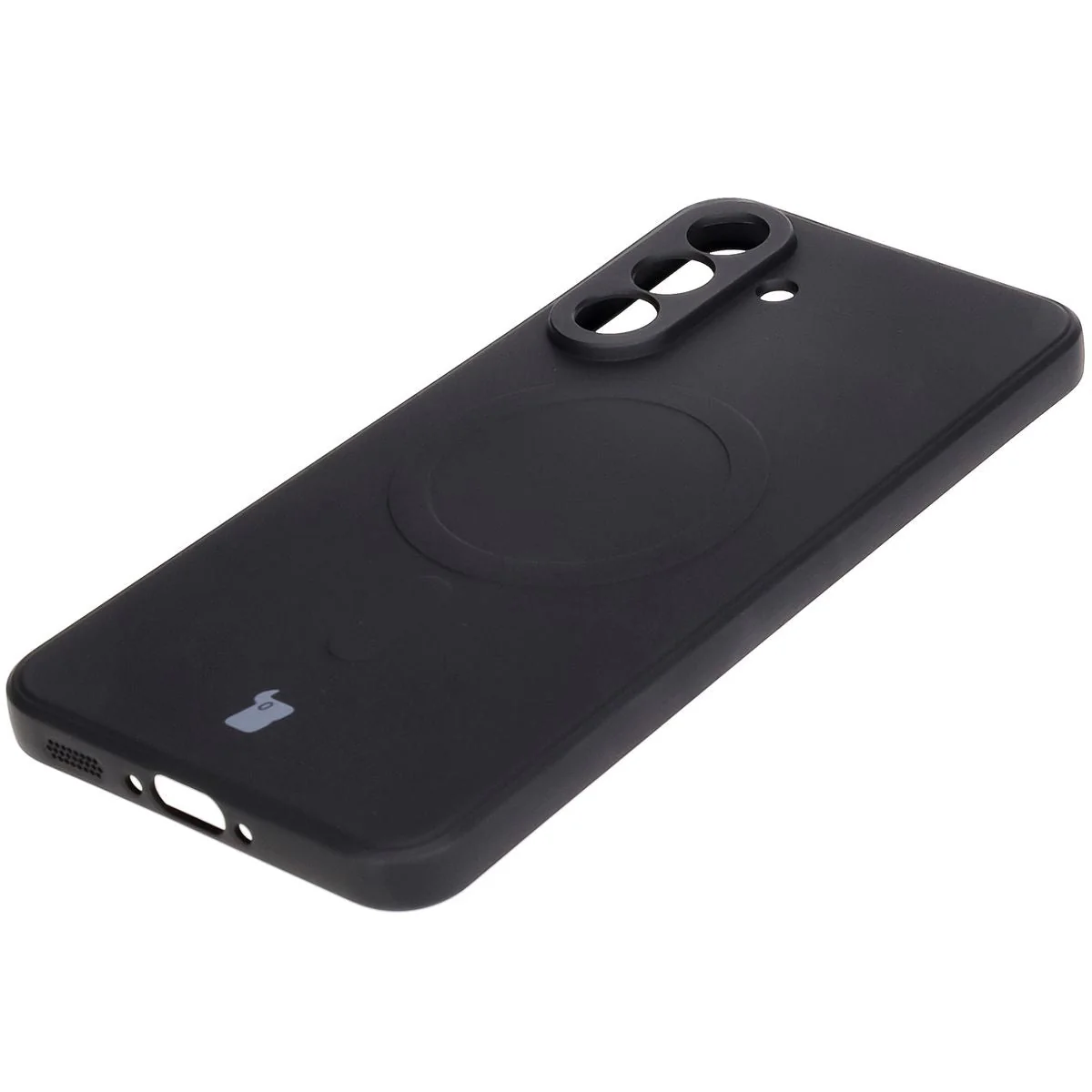 Silikon Handyhülle mit Magnetring für Galaxy A56 5G, Bizon Case Silicone Magnetic Sq, Schwarz - Image 4