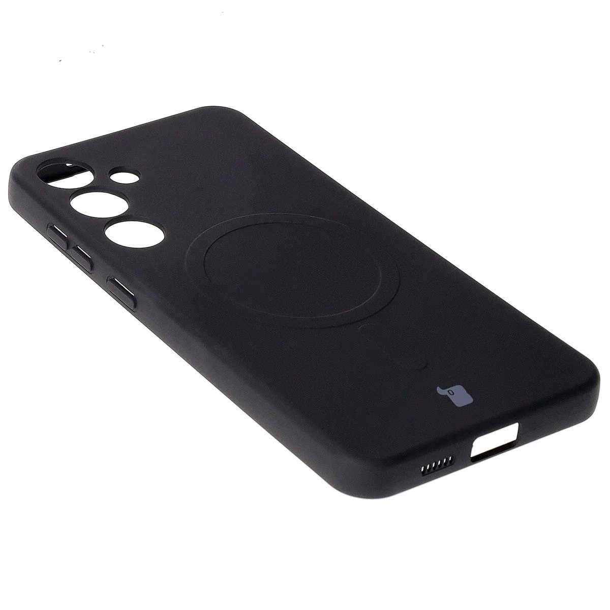 Silikon Handyhülle mit Magnetring für Galaxy S25 Plus / S24 Plus, Bizon Case Silicone Magnetic, Schwarz - Image 5