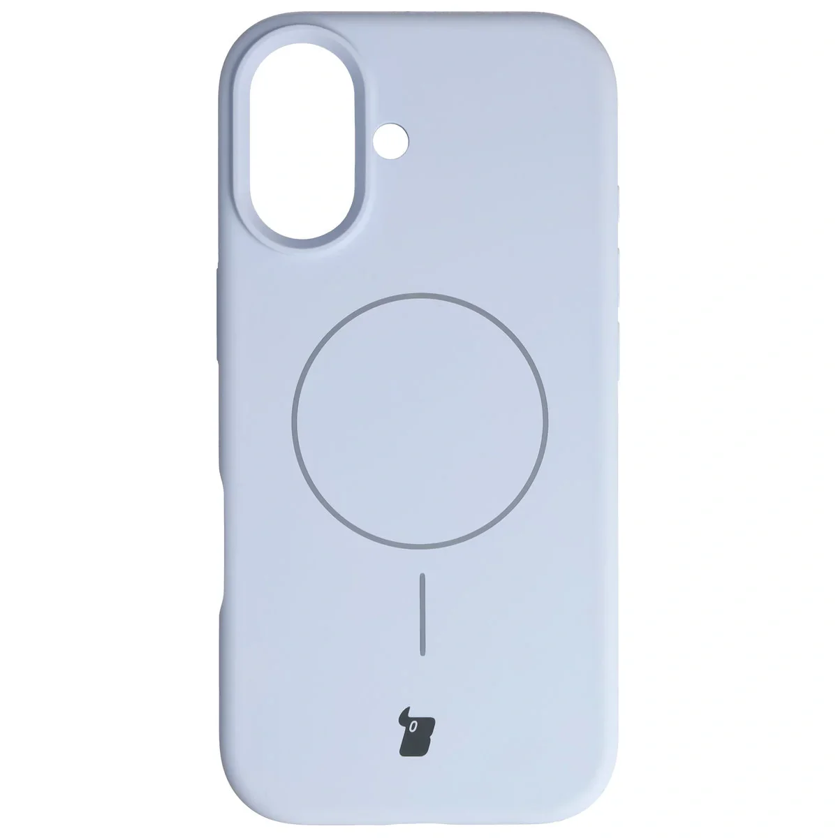 Silikon Handyhülle mit Magnetring für iPhone 17, Bizon Soft Case Magnetic, Hellblau - Image 2