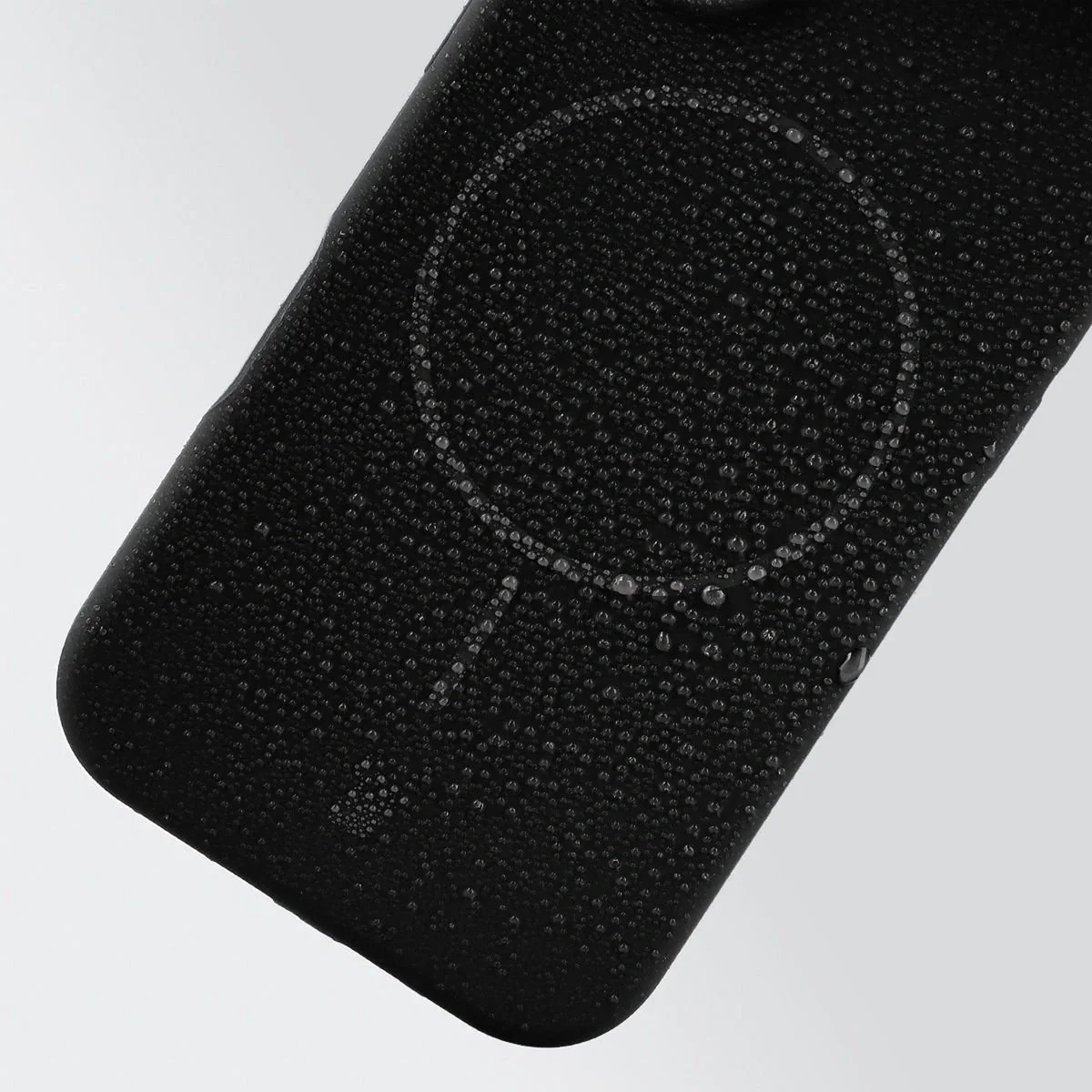 Silikon Handyhülle mit Magnetring für iPhone 17, Bizon Soft Case Magnetic, Schwarz - Image 7