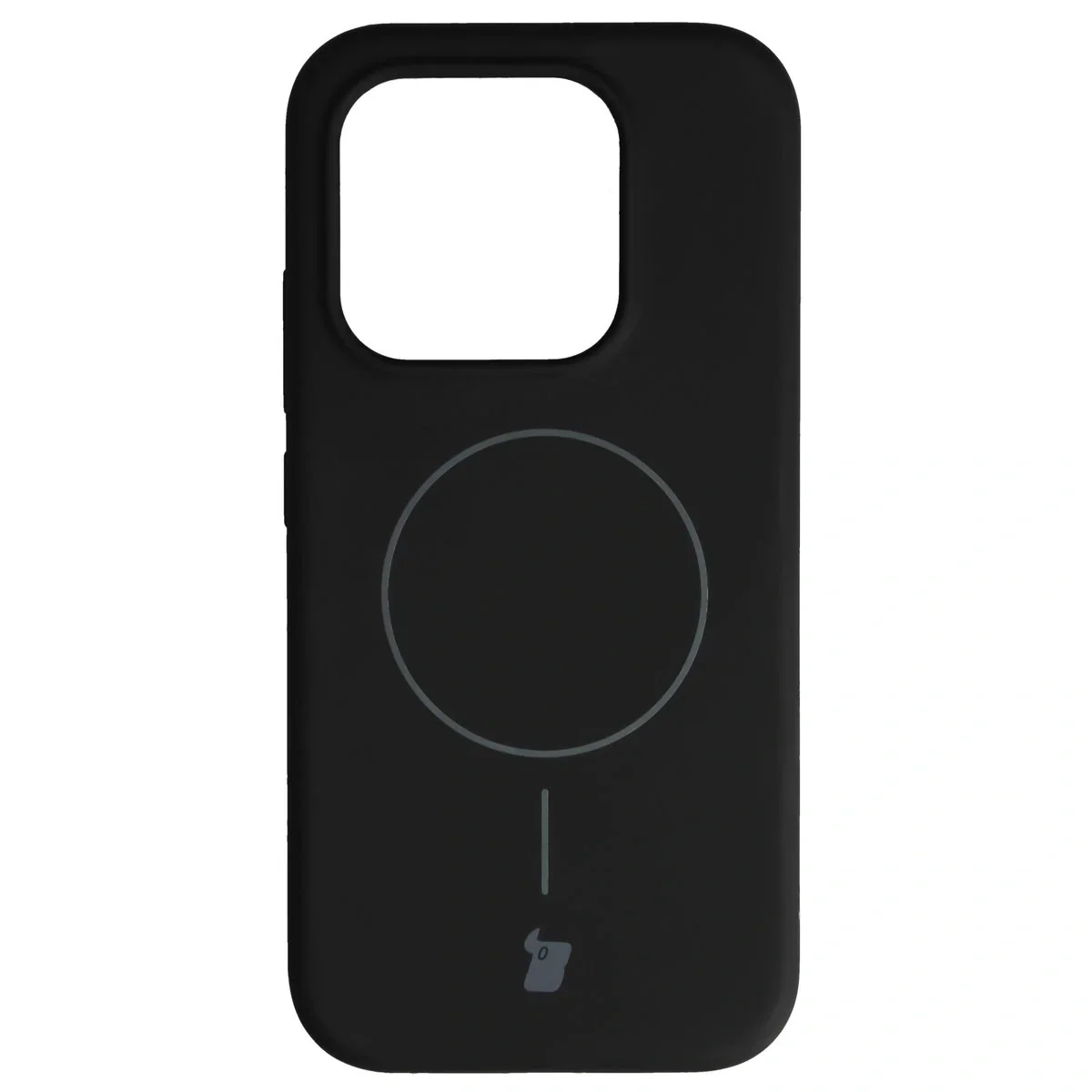 Silikon Handyhülle mit Magnetring für Xiaomi 17, Bizon Soft Case Magnetic, Schwarz - Image 2