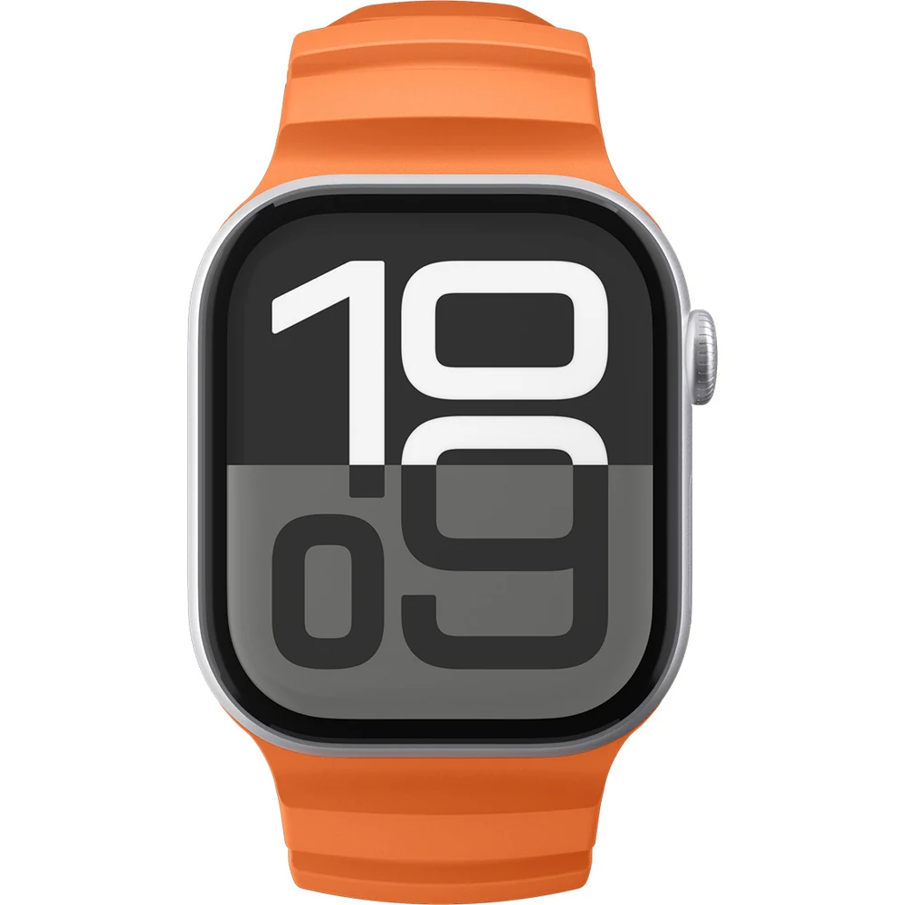 Silikonband für Apple Watch 49/46/45/44 mm, Spigen WBS2, Orange - Image 10