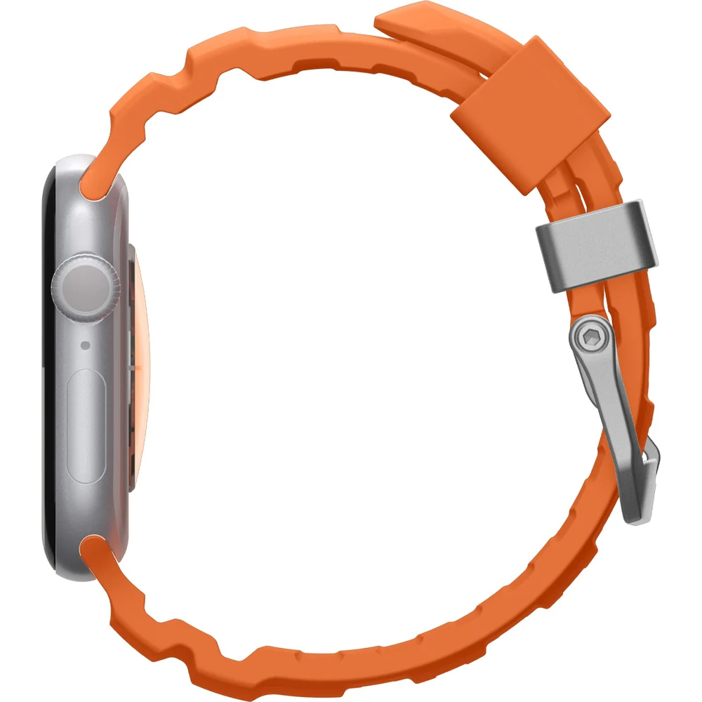 Silikonband für Apple Watch 49/46/45/44 mm, Spigen WBS2, Orange - Image 9