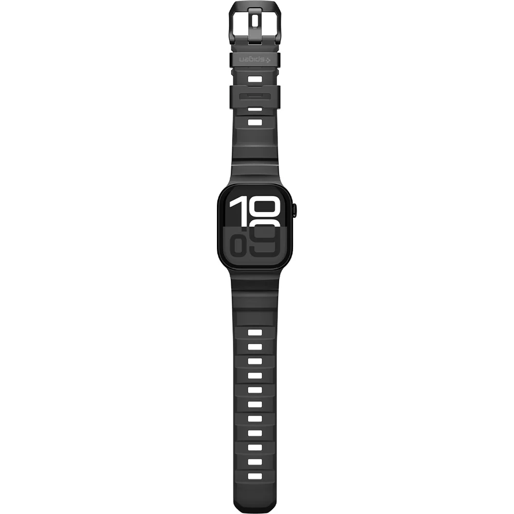 Silikonband für Apple Watch 49/46/45/44 mm, Spigen WBS2, Schwarz - Image 5