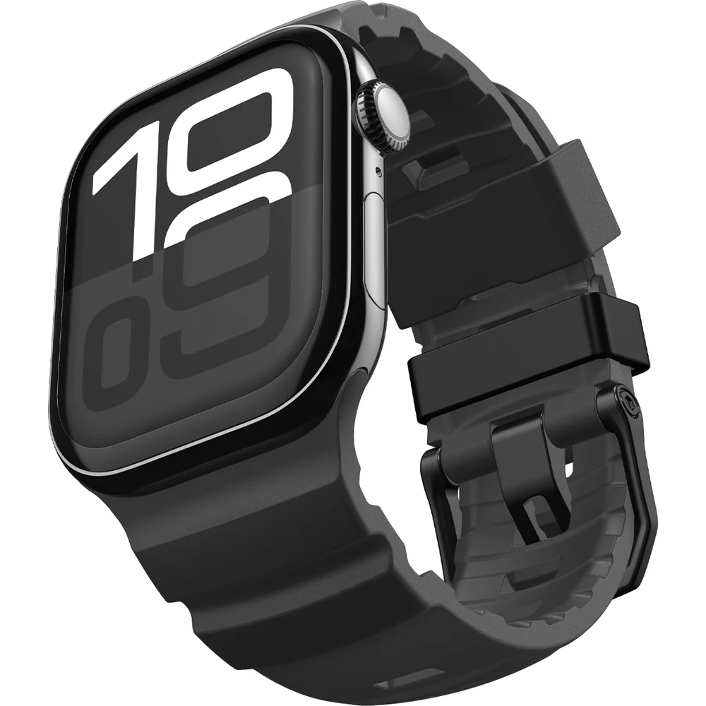 Silikonband für Apple Watch 49/46/45/44 mm, Spigen WBS2, Schwarz - Image 8