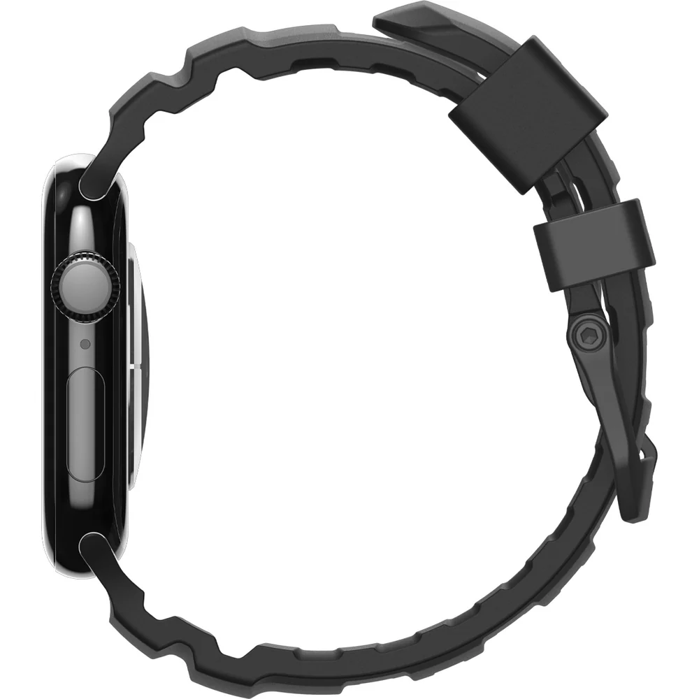Silikonband für Apple Watch 49/46/45/44 mm, Spigen WBS2, Schwarz - Image 9