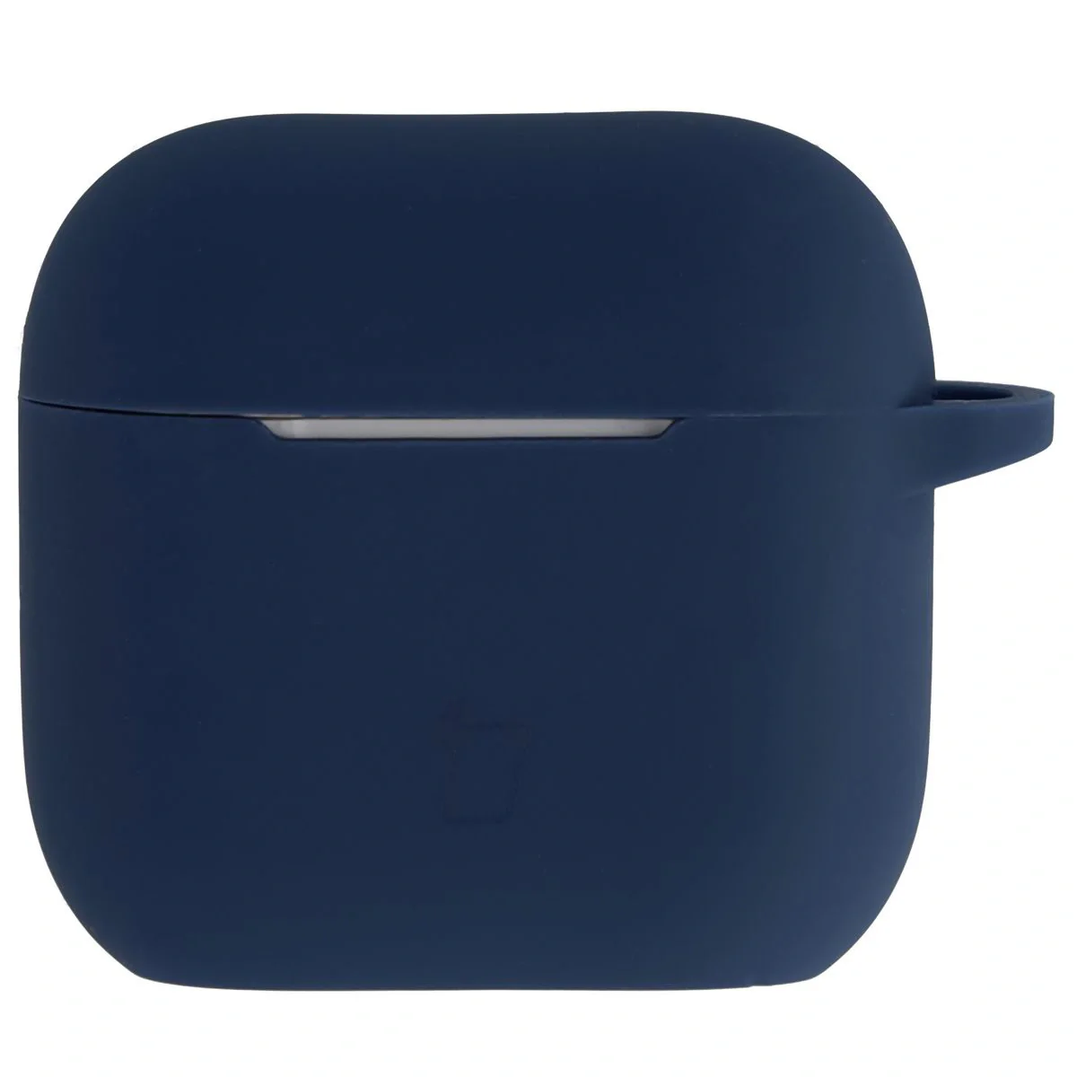 Silikonhülle mit Karabiner für AirPods 4, Bizon Case Headphone Silicone, Dunkelblau - Image 2