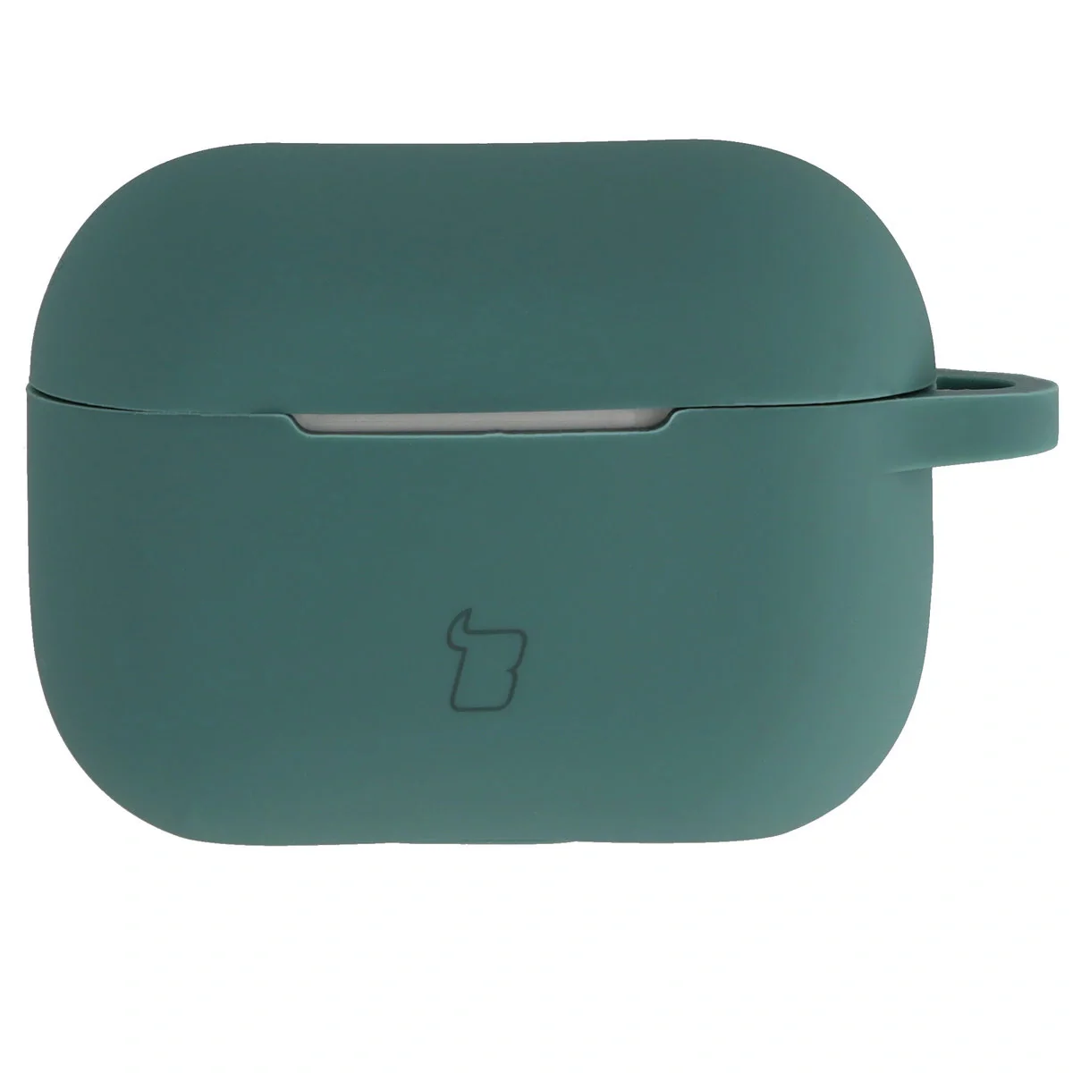 Silikonhülle mit Karabiner für AirPods Pro 2, Bizon Case Headphone Silicone, Dunkelgrün - Image 2