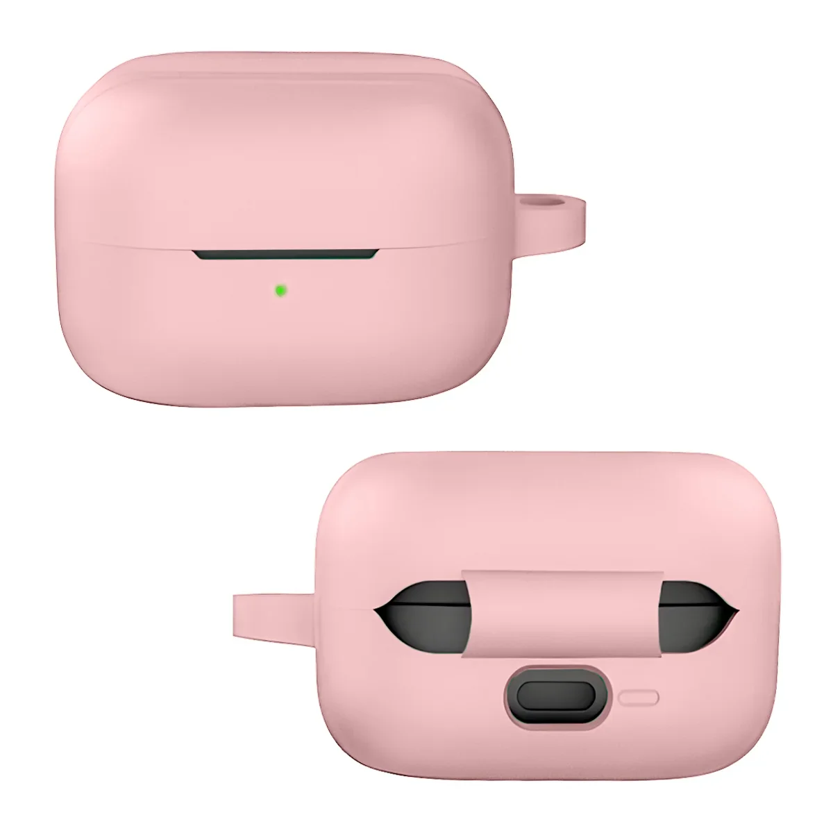 Silikonhülle mit Karabiner für Galaxy Buds 4 / 4 Pro, Bizon Case Headphone Silicone, Rosa - Image 5