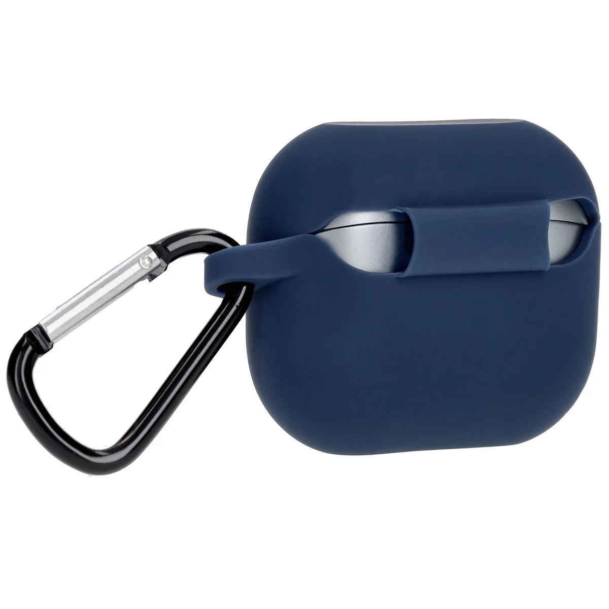 Silikonhülle mit Karabiner für Galaxy Buds 3/3 Pro/3 FE, Bizon Case Headphone Silicone, Dunkelblau - Image 5