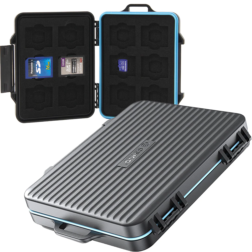 Speicherkarten Etui für 12x MicroSD, 12x SD, Orico Storage Case PHCD, Schwarz