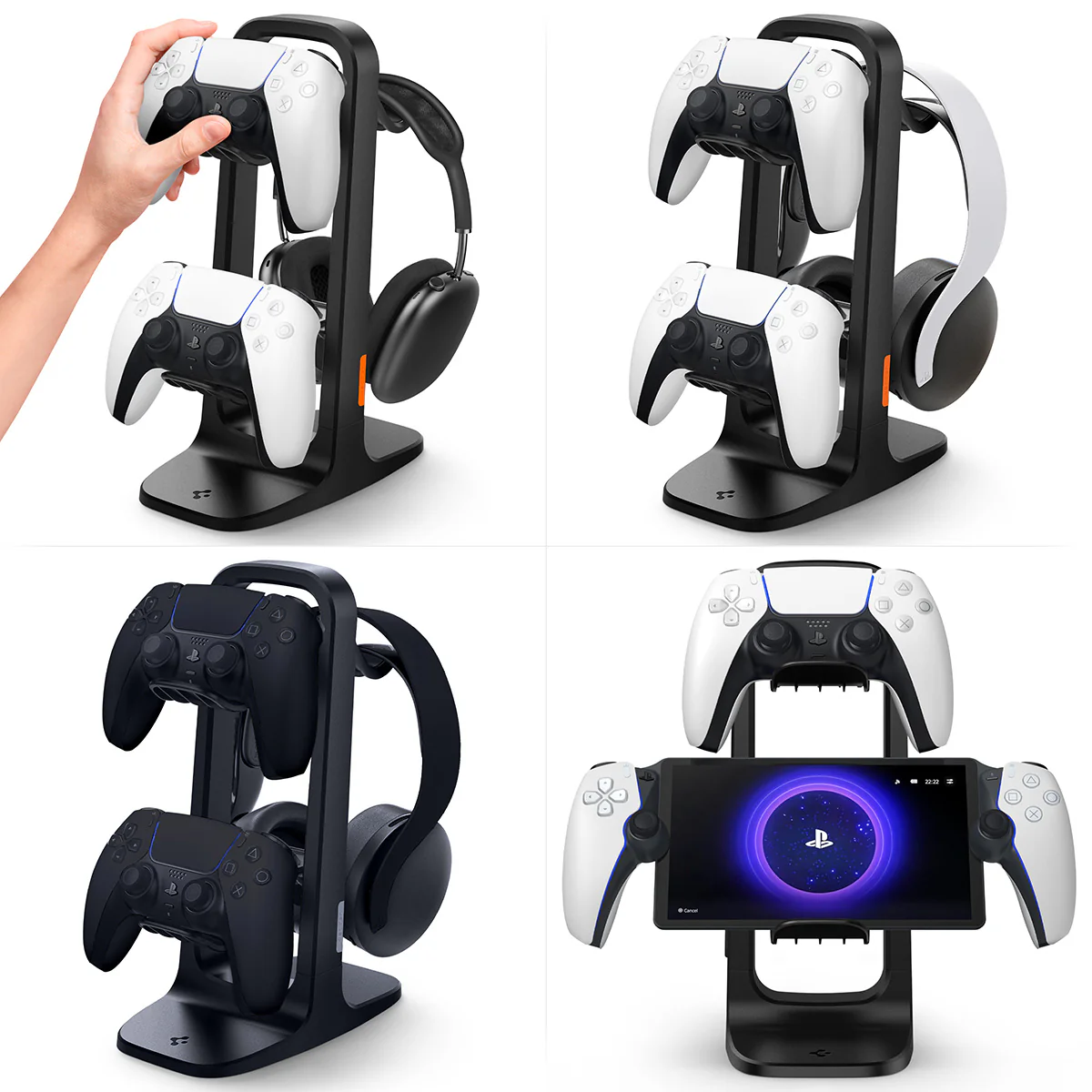 Spigen Headphone Stand VG400 für Kopfhörer und Controller PS5 / XBOX / Switch Pro / PC, Schwarz - Image 19