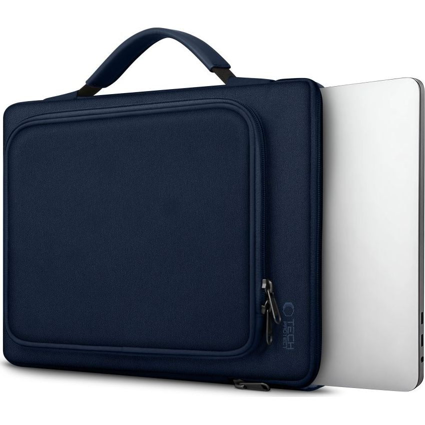 Tasche für 13" / 14" Laptop, Tech-Protect Basic Bag, Dunkelblau - Image 3