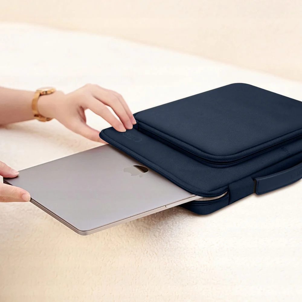 Tasche für 13" / 14" Laptop, Tech-Protect Basic Bag, Dunkelblau - Image 8