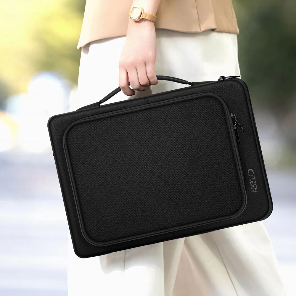 Tasche für 15" / 16" Laptop, Tech-Protect Basic Bag, Schwarz - Image 9