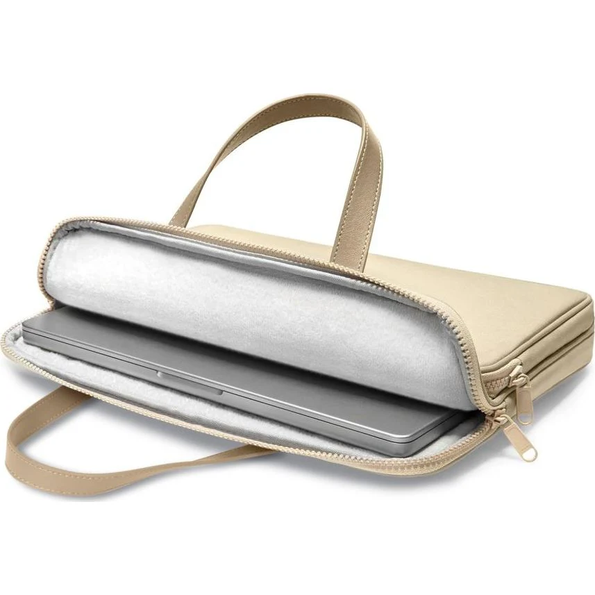 Tasche für 15" / 16" Laptop, Tech-Protect Carrying Bag, Beige - Image 4