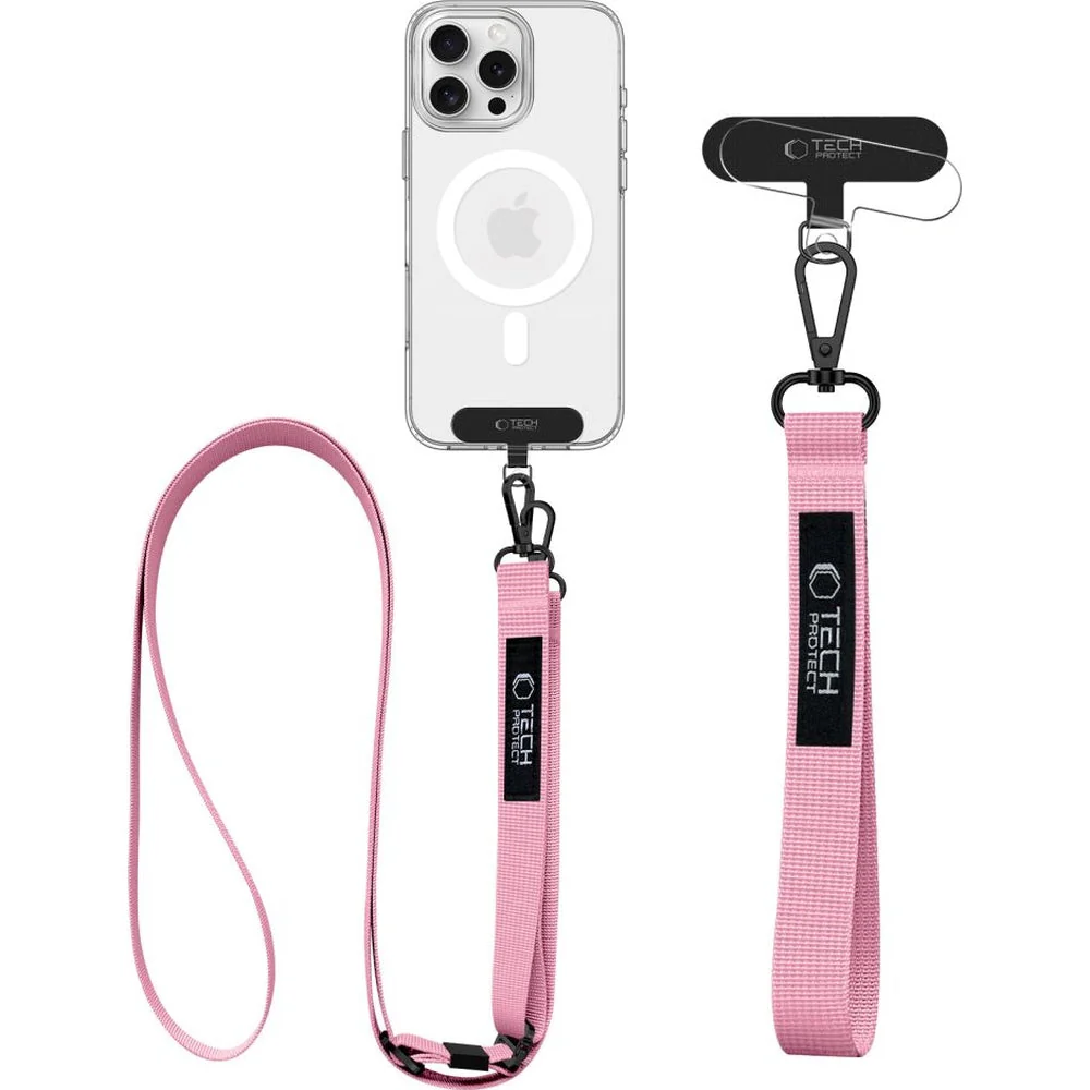 Tech-Protect C6S Rope Wrist Strap, Rosa - Image 2
